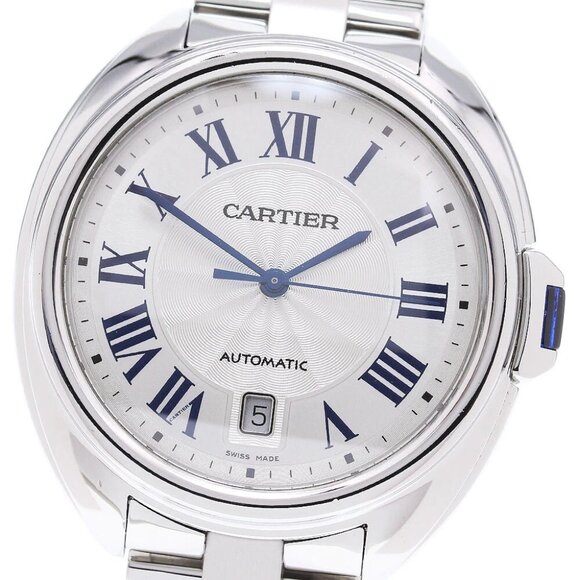 CARTIER Cres de Cartier WSCL0007 Date Silver Dial Automatic Men's Watch_849 - Picture 1 of 6